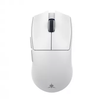 White Shark LUCAN-W WGM-5022 12000 DPI bezvadu spēļu pele, balta