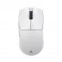 White Shark LUCAN-W WGM-5022 12000 DPI bezvadu spēļu pele, balta