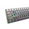White Shark Nunchaku mehāniskā spēļu tastatūra TKL, pelēka, Outemu Blue slēdži, RGB Hot-Swap, vadu USB