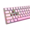 White Shark NUNCHAKU-P-US-RED.SW TKL mehāniskā spēļu tastatūra - 87 taustiņi, Outemu Red slēdži, RGB fona apgaismojums, rozā