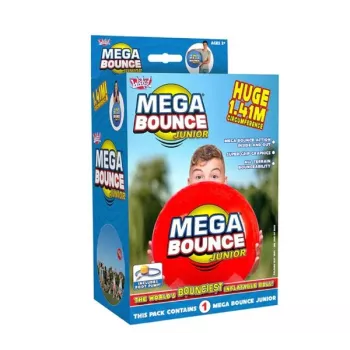 Wicked Vision Mega Bounce Junior piepūšamā atlecošā bumba (50 cm, varavīksnes) ar rokas sūkni