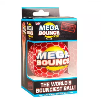 Wicked Vision Mega Bounce XTR Hyper-Elastīgā Polimēra Lēkājošā Bumba - Ekstrēms Lēciens virs 100 pēdām - Dažādās Krāsās