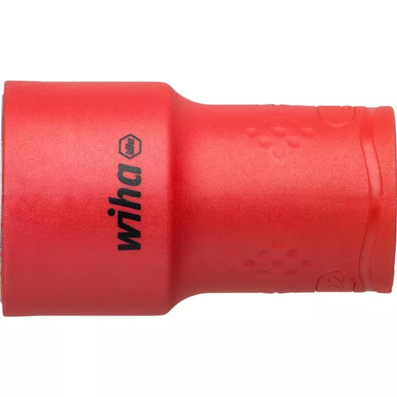 Wiha 43024 izolēts sprūdrata un uzgriežņu atslēgu komplekts, 1/2 collu piedziņa, 21 gabals, VDE sertificēts, sarkans/dzeltens