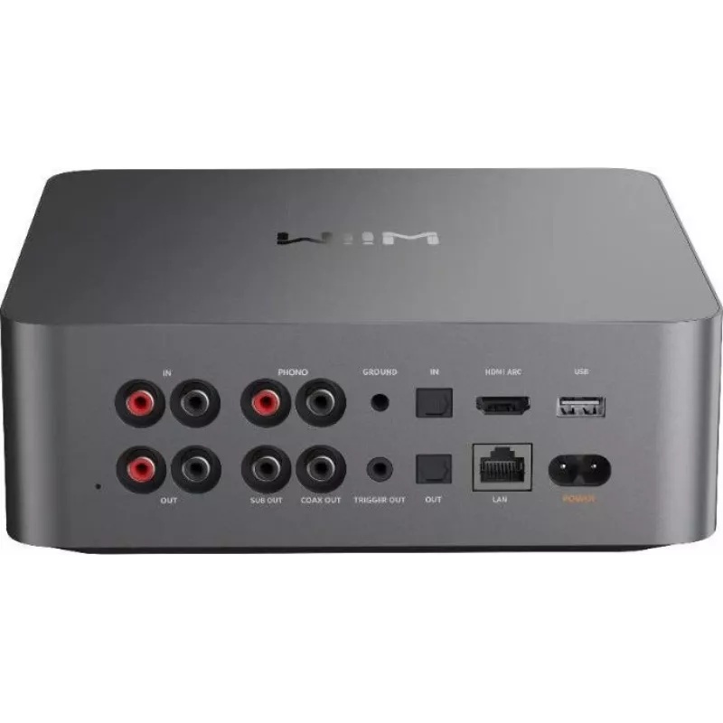 WiiM Ultra Dark Grey - Hi-Res Music Streamer & Network Audio Player ar Preamplifikatoru, HDMI ARC, Phono MM