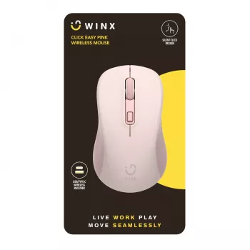 WINX CLICK Easy 1600DPI 2.4GHz bezvadu pele - Rozā