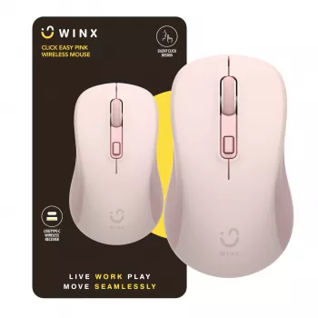 WINX CLICK Easy 1600DPI 2.4GHz bezvadu pele - Rozā