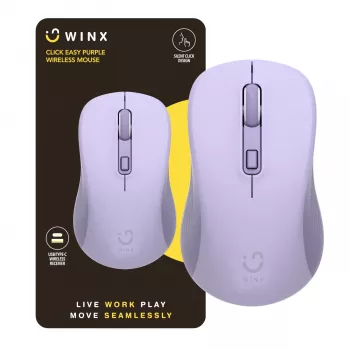 WINX CLICK Easy 1600DPI 2.4GHz bezvadu pele - violeta