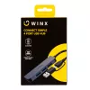WINX CONNECT Simple USB/Type-C centrmezgls, 3x USB-A 5Gbps + USB-C PD 100W, Space Grey