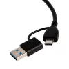 WINX CONNECT Simple USB/Type-C centrmezgls, 3x USB-A 5Gbps + USB-C PD 100W, Space Grey