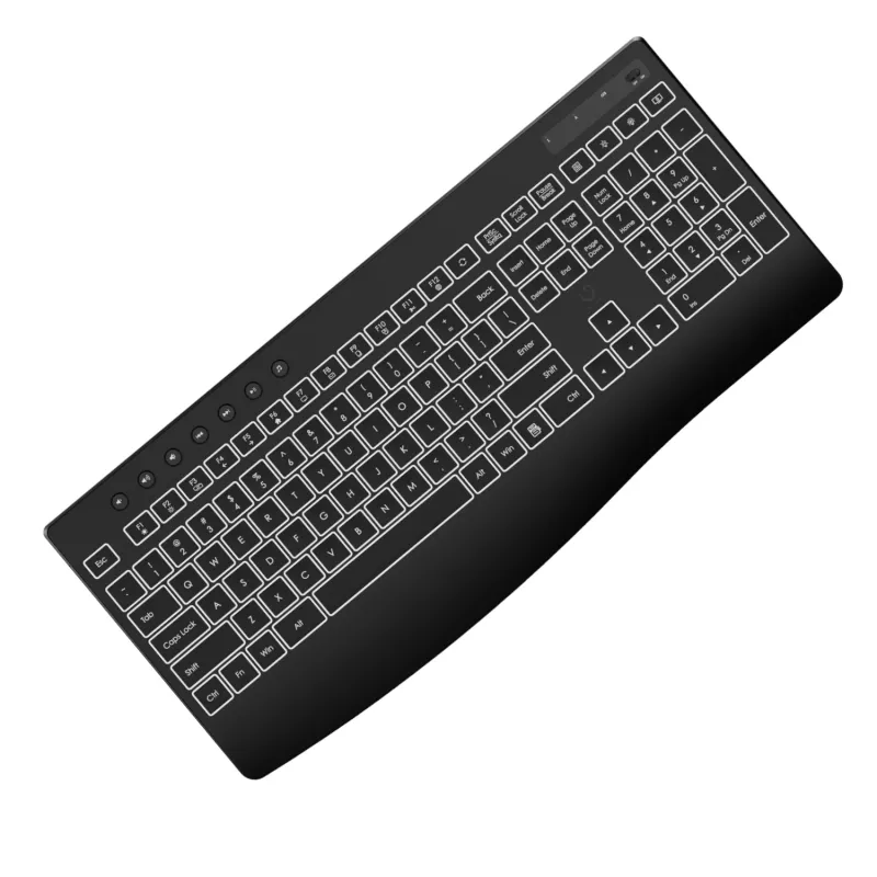 WINX DO Business apgaismota vadu tastatūra un pele komplekts – pilna izmēra membrānas, varavīksnes LED, regulējams DPI, izturīgs pret šķidrumiem, USB pievieno un lieto
