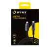 WINX LINK Pro Type-C 1m kabelis 100W PD USB 2.0 480Mbps melns