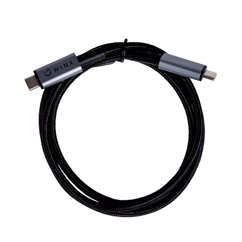 WINX LINK Pro Type-C 1m kabelis 100W PD USB 2.0 480Mbps melns