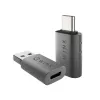 WINX LINK Simple Type-C un USB adapteru komplekts – USB-C vīrietis uz USB-A sieviete un USB-A vīrietis uz USB-C sieviete, USB 2.0, 480 Mbps, kosmosa pelēks