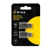 WINX LINK Simple USB uz Type-C adapteru dubultpakete (USB-A vīrietis uz USB-C sieviete, 5Gbps, 15W, Space Grey, 2 gab.)