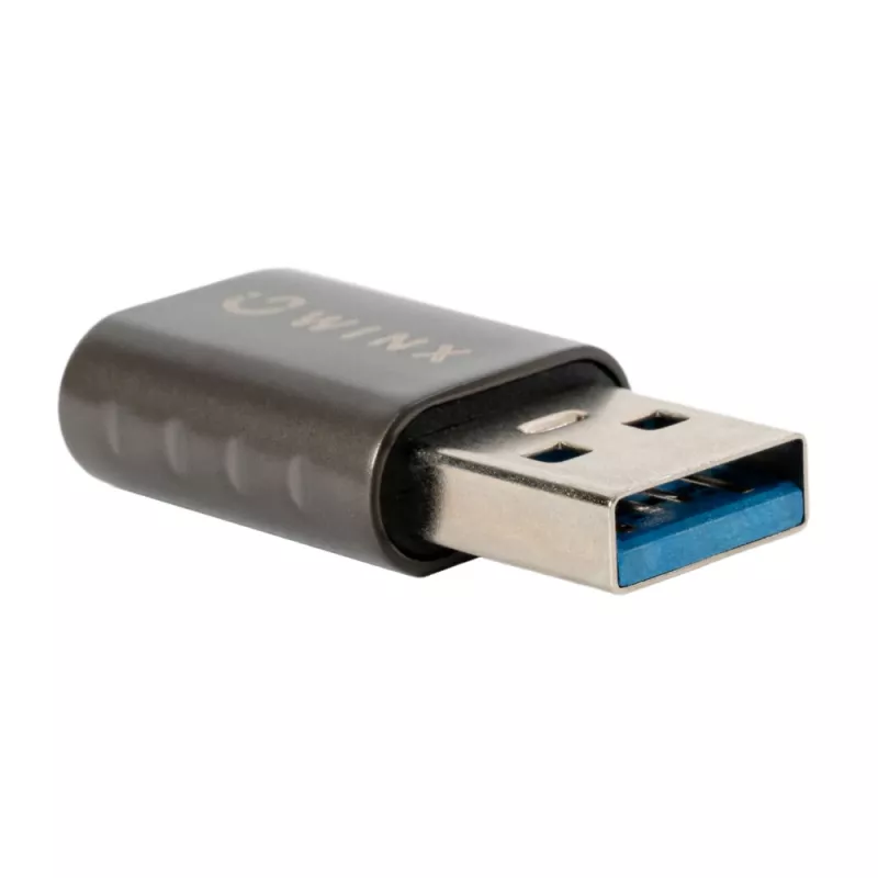 WINX LINK Simple USB uz Type-C adapteru dubultpakete (USB-A vīrietis uz USB-C sieviete, 5Gbps, 15W, Space Grey, 2 gab.)