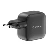 WINX POWER Max 65W GaN sienas lādētājs - 2x USB-C PD, 1x USB-A QC, melns