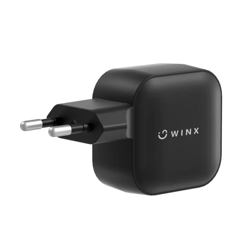 WINX POWER More 35W GaN sienas lādētājs - Dual USB-C un USB-A, PD 3.0 PPS, balts