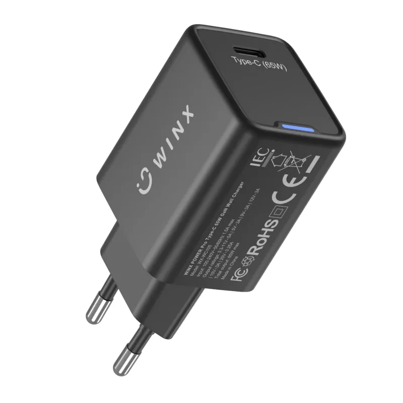 WINX POWER Pro Type-C 65W GaN sienas lādētājs