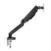 WINX RISE Pro pilnas kustības monitora roka - vienam 17-32 inch gāzes atsperes galda stiprinājumam, VESA 75/100, C-skava un uzmava, melna