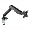 WINX RISE Pro pilnas kustības monitora roka - vienam 17-32 inch gāzes atsperes galda stiprinājumam, VESA 75/100, C-skava un uzmava, melna
