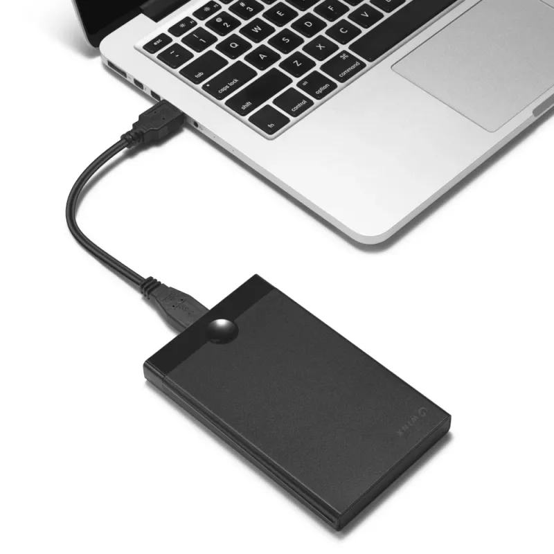 WINX STORE Fast 2,5 collu USB 3.2 Gen 1 SATA HDD/SSD korpuss, bez instrumentiem, melns