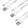 WINX USB-C uz USB-A uzlādes un datu kabelis 1,2 m melns