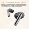WINX VIBE More Adaptive ANC Earpods Bluetooth 5.3 bezvadu austiņas ar Dual-Mic ENC, spēļu režīmu, IPX4, USB-C uzlādes futrāli, 30H kopējais darbības laiks, melnas