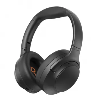 WINX VIBE Pure 2 Hybrid ANC austiņas ar Bluetooth 5.3, 30h akumulatoru, salokāms dizains - melna