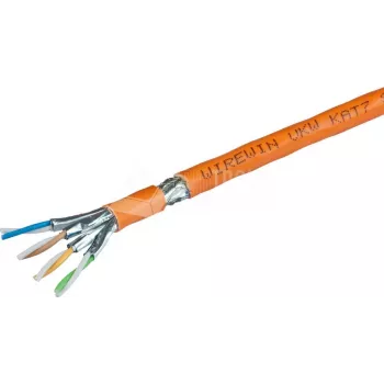 Wirewin VKW SFTP K7 LSOH3 250SXB Cat.7 S/FTP kabelis vairumtirdzniecībā 250m oranžs