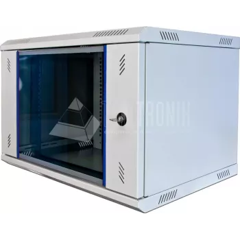 Wirewin WCAB PS2 600X450X15U pie sienas montējams statīvs 15U pelēks