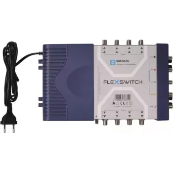 WISI DXS0516 FLEXSWITCH Multiswitch 5 ieejas 16 izejas SAT/Terr