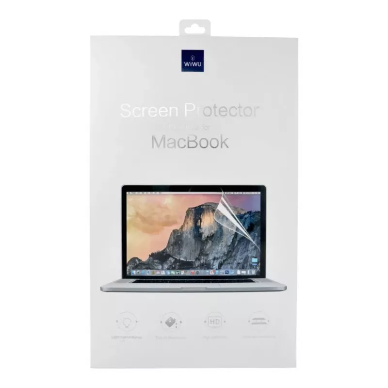 WiWU PET ekrāna aizsargs MacBook Air 13.6 inch (2022, A2681) - caurspīdīgs, spīdīgs, pret skrāpējumiem