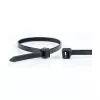 WKK UV stabilizētas melnas neilona kabeļu saites 100 x 2,5 mm, 100 iepakojumā