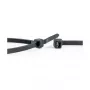 WKK UV stabilizētas melnas neilona kabeļu saites 100 x 2,5 mm, 100 iepakojumā