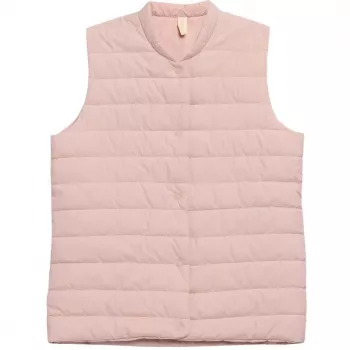 Sieviešu gaiši rozā stepēta veste Outhorn HOL22 KUDP600 56S S izmērs
