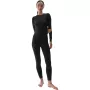 Sieviešu termoaktīvs T-krekls 4F F176 Deep Black Allover XS/S