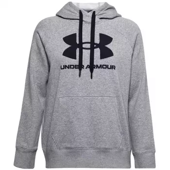Sieviešu Under Armour Rival Fleece Logo kapuce Mod Gray