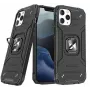 Wozinsky Apple iPhone 13 Pro Ring Armor Macīgais Vāciņš ar Statīvu Izturīgs Rūdīts Pārvalks Melns