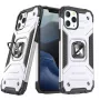 Wozinsky Apple iPhone 13 Ring Armor maciņš ar statīvu, izturīgs aizsargmaciņš, sudraba krāsa