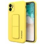 Wozinsky Apple Kickstand Case Flexible Silicone iPhone 11 Yellow