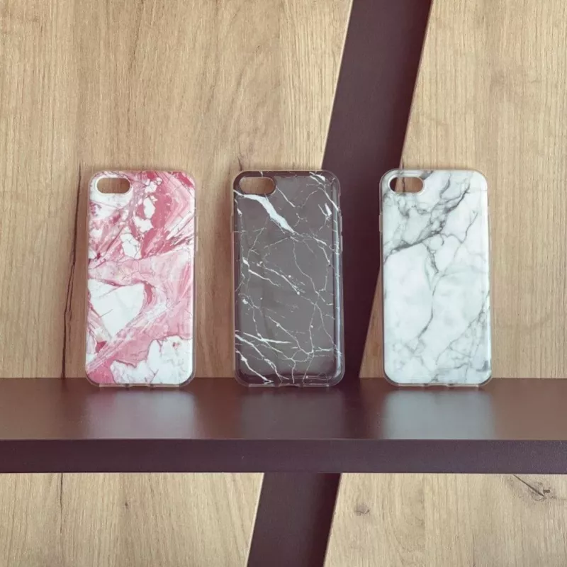 Wozinsky Black Marble TPU Case for Samsung A73