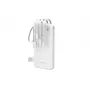 Wozinsky W11-W 10000mAh 10W Power Bank ar iebūvētiem kabeļiem un lukturīti balts