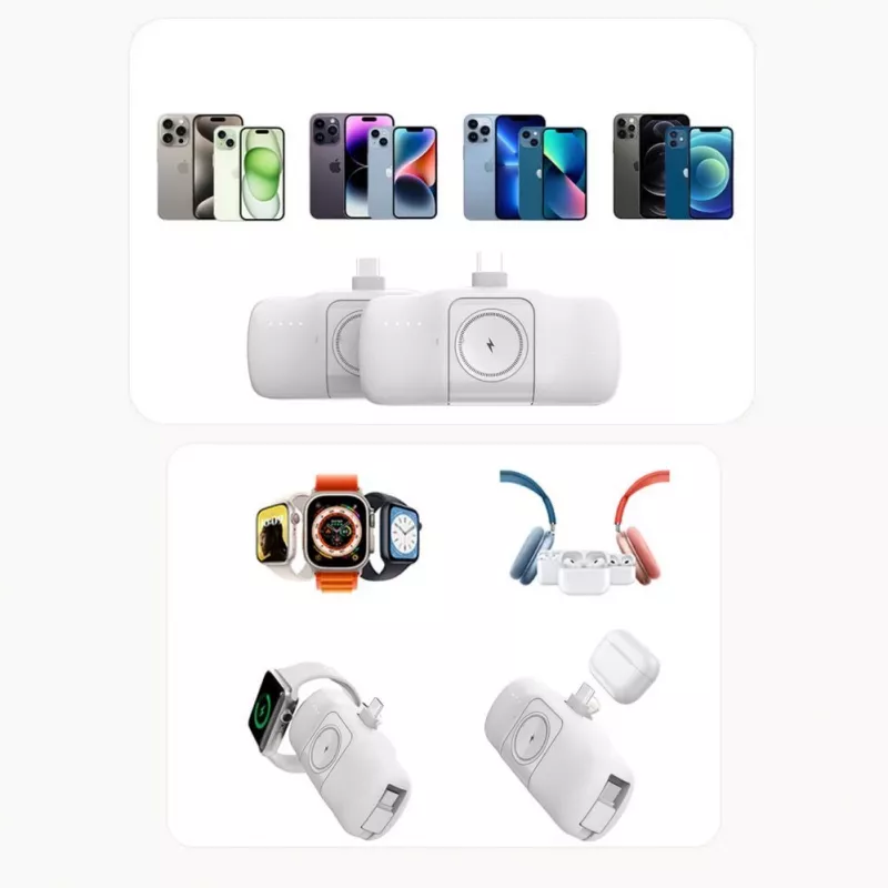 Wozinsky White Lightning (male) - 1m USB-A to Lightning kabelis, balts