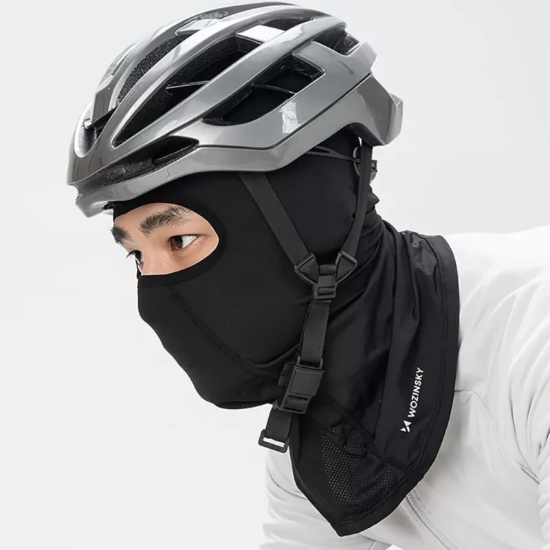 Wozinsky WKM-01B motociklista/velosipēdista balaklava, melna