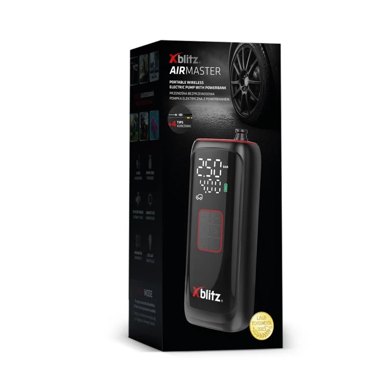 Xblitz AIRMASTER Electric Pump 150 PSI Digital LED Auto-Stop