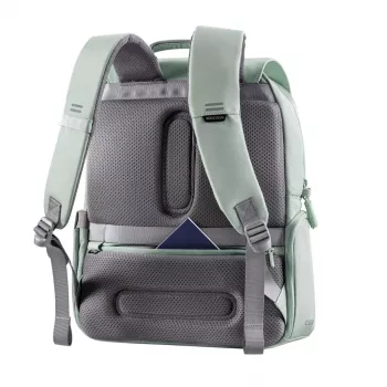 XD Design Soft Daypack Mint 15L Recycled PET Anti-Theft Laptop Backpack ar USB portu un RFID aizsardzību