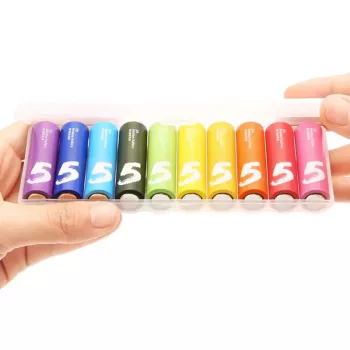 Xiaomi AA Rainbow sārma baterijas (10 iepakojums) – 1,5V LR6, 7 gadu glabāšanas laiks