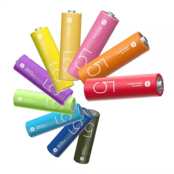 Xiaomi AA Rainbow sārma baterijas (10 iepakojums) – 1,5V LR6, 7 gadu glabāšanas laiks