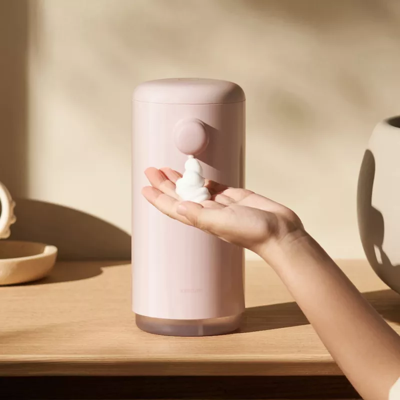 Xiaomi Automātiskais ziepju dozators - Rozā (Colour Edition) | Bezkontakta putu ziepju dozators rokām