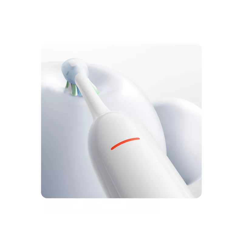 Xiaomi Mijia viedā servo-oscilācijas elektriskā zobu birste Pro balta – soniskā, 39,600 vibrācijas/min, Bluetooth, IPX7, bezvadu uzlāde, EU